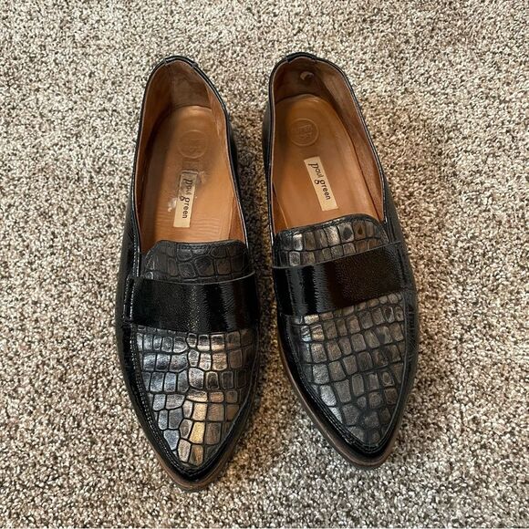 PAUL GREEN Dara Crocodile embossed leather with a copper rub look US 6.5 - Picture 1 of 7